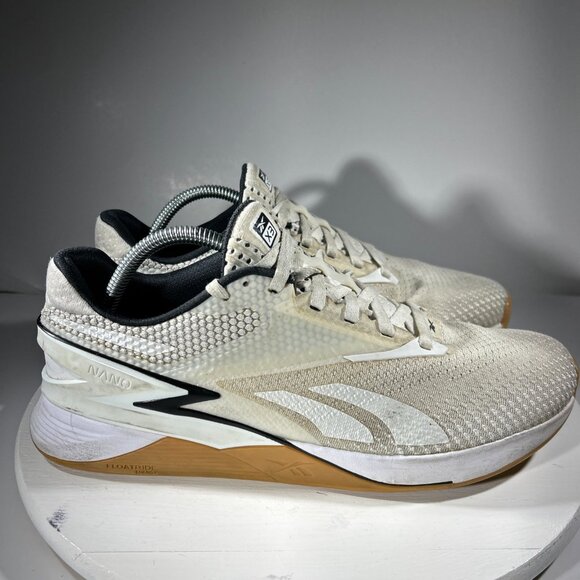 Reebok Nano X3 Mens Training Crossfit Shoes Size 10 White Sneakers Gum Gym Walk main image 5
